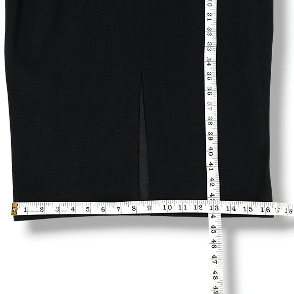 Dress The Population Ruth Asymmetric Neck Bodycon Sheath Midi Dress Black M NWT - Picture 10 of 10